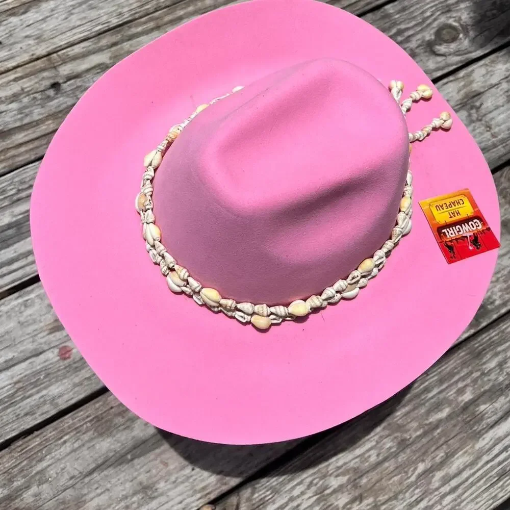 Pink cowgirl hat
